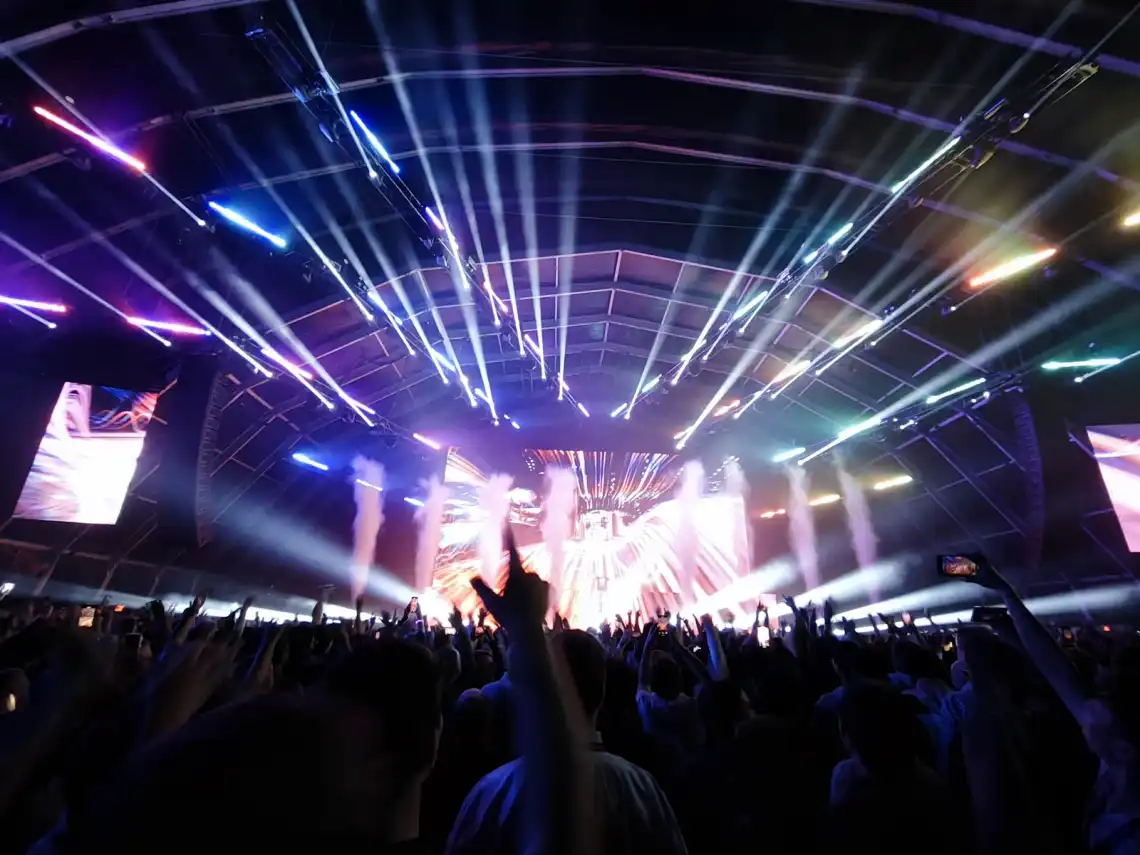 Enjoying the music of Zedd at AWS re:Play on the Thursday night